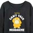 thumbnail image 3 of Pokémon - Psyduck Headache - Women's Lightweight French Terry Long Sleeve Shirt, 3 of 5