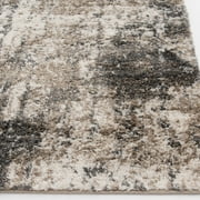 Mainstays 30x46 Neutral Abstract Shag Indoor Accent Rug