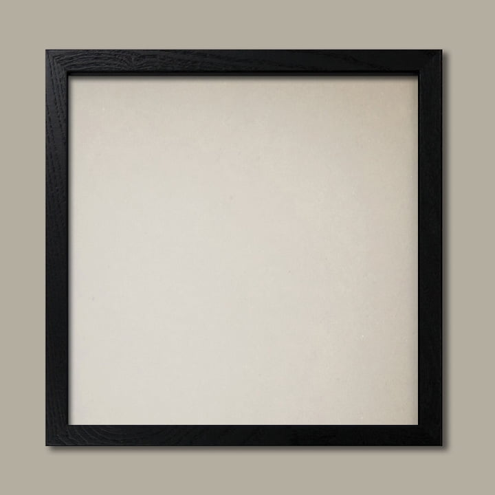 One 12x12in Solid Black Wood Frame; Ready to Hang