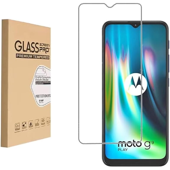 for Screen Protector for Motorola Moto G9 Play and Moto G9 Tempered Glass,9H Hardness Anti Scratch, Bubble Free，Case Friendly Easy Installation.(1 Pack)