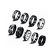 thumbnail image 2 of 9 Piezas Anillo Hombre De Titanio Acero Inoxidable Regalo Xtellar negro, 2 of 4