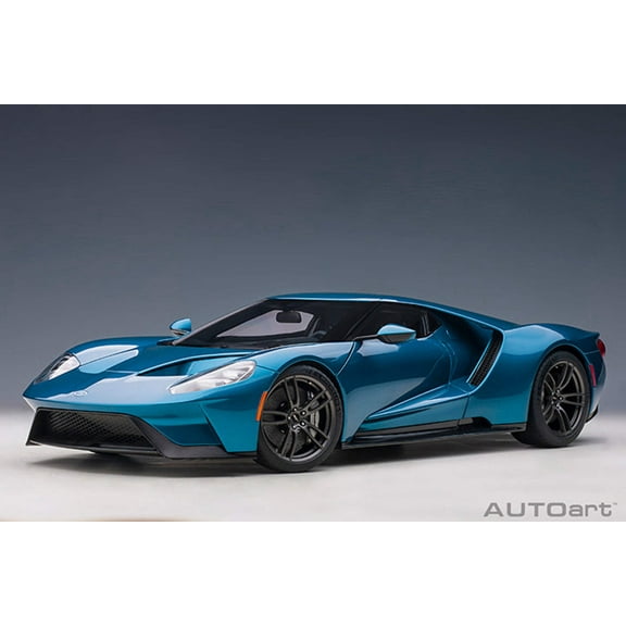 2017 Ford GT Liquid Blue Metallic 1/12 Model Car by Autoart