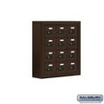 thumbnail image 1 of Salsbury Industries 19045-12ZSC Cell Phone Storage Locker - 4 Door High Unit (5 Inch Deep Compartments) - 12 A Doors - Bronze - Surface Mounted - Resettable Combination Locks, 1 of 4