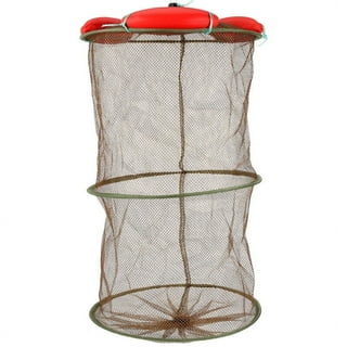 NUOLUX Net Fish Fishing Net Shrimp Cage Skimming Floating Round