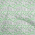 thumbnail image 1 of oneOone Velvet Green Fabric Abstract Floral Craft Projects Decor Fabric Printed By The Yard 58 Inch Wide, 1 of 5