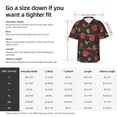 thumbnail image 5 of Pofeuu Tomatoes1 Print Hawaiian Shirt for Men Sleeves Casual Button Down Summer Beach Dress Shirts T-Shirts,Medium, 5 of 7