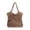 Coffee, variant on Women's Crochet Mesh Tote Bag, Large Woven Shoulder Handbag, Lightweight Hollow Knit Purse for Beach Travel Work Picnic Casual Use(Khaki/One Size)
