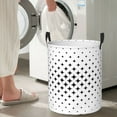 thumbnail image 4 of DouZhe Grands Paniers à Linge Pliables Étanches, Impressions Modern Star Grid Circular Hamper avec Poignées, 4 of 6