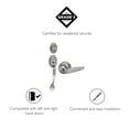 thumbnail image 4 of Design House Coventry Handleset with Delavan Interior Lever and Single Cylinder Deadbolt, Satin Nickel, 4 of 14