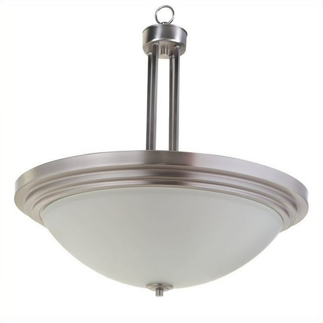Yosemite Home Decor Aldridge 3 Lights Pendant Satin Nickel