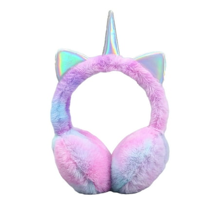 

Nokiwiqis Women s Thicken Warm Earmuffs Unicorn Styling Plush Appearance Ears Cover