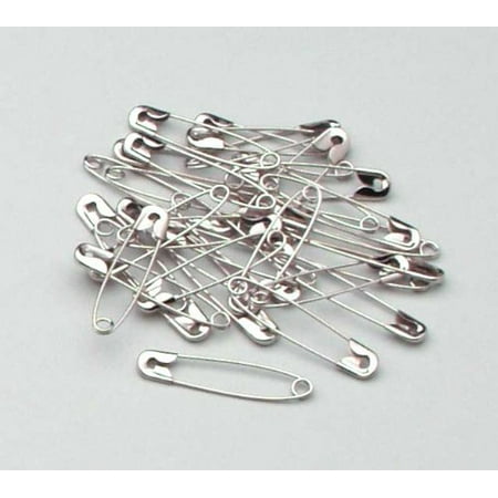 

Safety Pins Size #3 Nickel Plated Steel - 144/bg 2 Long