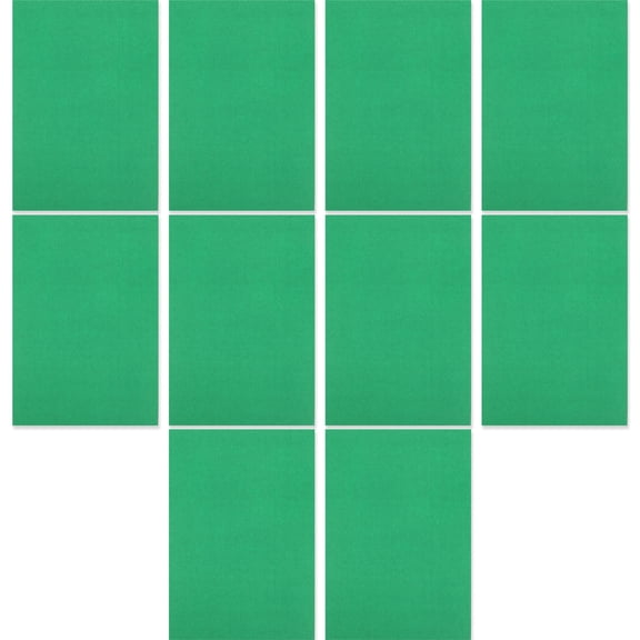 LOLIPPYY 10-Pack Colored Cardstock Paper Green for School Supplies, Crafts, Birthdays, and Projects