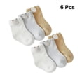 thumbnail image 3 of 3 pares de adorables calcetines para niños con dibujos animados, de algodón, transpirables, para primavera y otoño (Panda, talla XS, 0-6 meses), 3 of 8