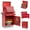 Red, variant on MUCHANT 5-Drawer Rolling Tool Chest, 2-in-1 Tool Box& Cabinet with Wheels, Drawers and Removable Top Tool Box for Garage, Warehouse, Workshop, Repair Shop, Black