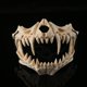 thumbnail image 4 of Máscara de Halloween Resina Media cara Cráneo blanco Máscara de miedo Tigre Dragón Dios Máscara de cosplay Máscara decorativa Máscara de terror Juego de roles para adultos Zhivalor  WXOTTO-CWY-0329, 4 of 5