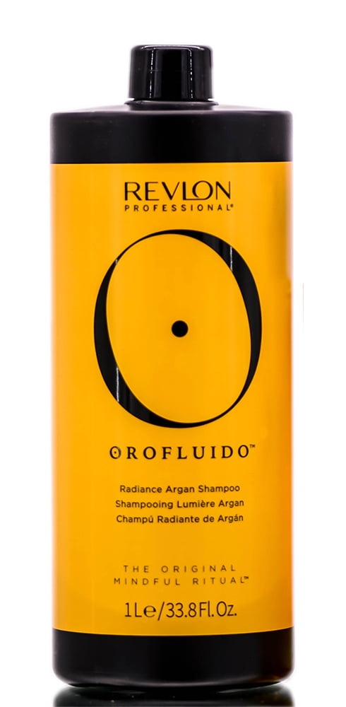 33.8 oz , Revlon Professional Orofluido Radiance Argan Shampoo , Hair  Beauty Product - Pack of 3 w/ Sleek Pin Comb
