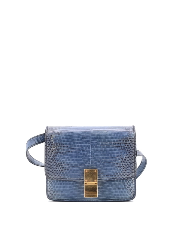 Pre-Owned Classic Box Bag Lizard Small By Rebag