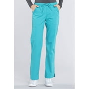 Cherokee Workwear Professionals Women's Scrubs Pant Mid Rise Straight Leg Drawstring WW160