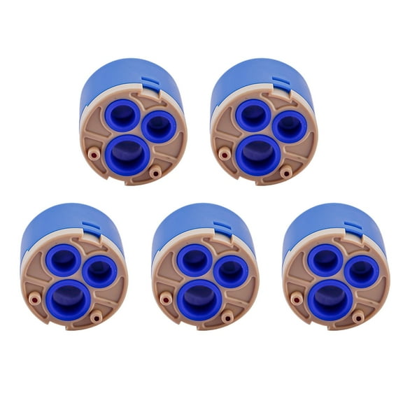 Necvior Set of 5 Ceramic Valves Cartridges Ceramic Tap Cartridge set for Sink & Shower