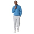 thumbnail image 6 of Hanes EcoSmart Men’s Fleece Quarter-Zip Pullover Denim Blue L, 6 of 6