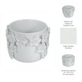 thumbnail image 5 of Ceramic Floral Planter for Home Decor - Decorative Flower Pot for Outdoor and Indoor Plant Styling - Ideal Plant Pot for Entryway Table, Patio Display, and Living Room Decor - 6", White, 5 of 10