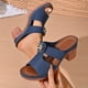 thumbnail image 2 of Sandalias Mujeres Sandalias de Deslizamiento Casuales Cabeza de Pescado de Verano de Moda Respirable Grande Tamaño Grueso de Tacón Alto Sandalias de Tacón de Bloque para Mujeres, 2 of 9