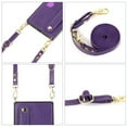 thumbnail image 5 of CCSmaller for iPhone 15 Pro Max Case with Card Holder for Women, Phone Case Crossbody with Wrist Strap & Removable Adjustable Shoulder Lanyard Cover for iPhone 15 Pro Max KB Purple, 5 of 8