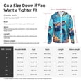 thumbnail image 4 of KLL Colorful Underwater Plant Turtle Print Men's Women’s UPF 50+ Sun Protection Outdoor Hoodie Jacket Long Sleeve Fishing Hiking Performance Shirt-Large, 4 of 6