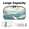 thumbnail image 3 of Seagull Hard Drive Cases Cable Organizer Small Travel Electronic Organizer Charger Case Organizer Oxford Fabric Waterproof Storage Bag for Protecting Electronic Gadgets - 5.9x9.44x3.14 in, 3 of 6