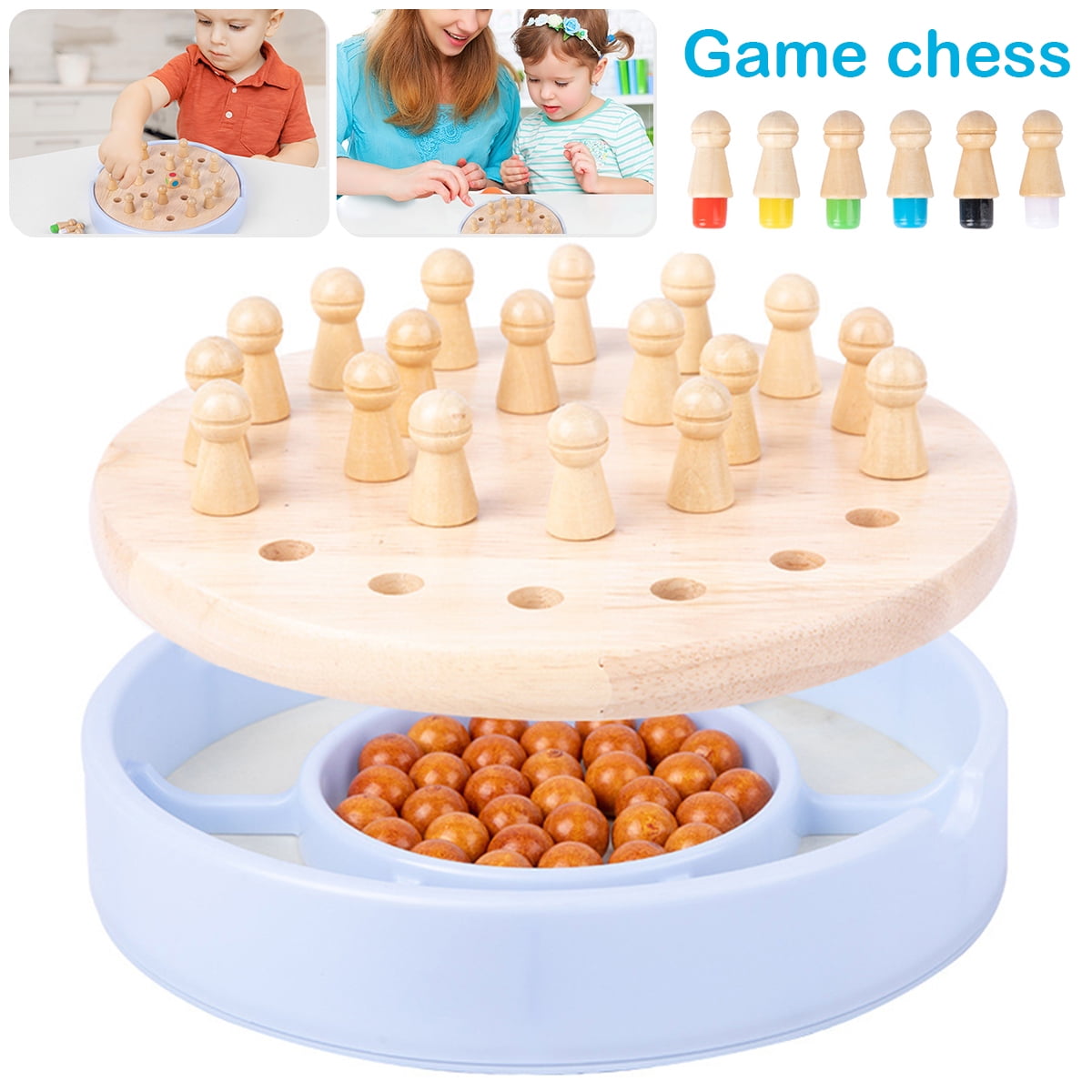 Willstar Wooden Memory Match Stick Chess Game, Color Memory Chess, Funny  Block Board Game,Memory Match Stick Chess Game,Parent-Child Interaction  Toy, Brain Teaser for Boys and Girls Age 3 and Up - Walmart.com