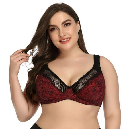

Clearance!Lace Women Bra Soft Nylon Ladies Underwear Girls Gathering Adjustable Bra