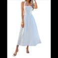 thumbnail image 1 of Vestido de Verano Sin Mangas con Cuello Halter para Mujer, Informal, Fluido, Ideal para Invitadas de Boda, Cócteles y Vacaciones en la Playa, 2025 S, 1 of 10