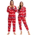 thumbnail image 2 of Christmas Pajamas For Family Matching Pajamas For Couples Christmas Onesies Adult Red Women S, 2 of 2