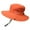 Orange, variant on Lilgiuy Adult Women Solid Sunshade Hat Fisherman's Hat Basin Hat Outdoor Bucket Hat