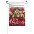 thumbnail image 2 of Evergreen Suede Garden Flag - Red Truck with Puppies, 2 of 2