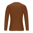 thumbnail image 5 of UVEASISHA Mens Fall Knitted Sweater Soft Long Sleeve Lapel Knit Pullovers Solid Color Casual Loose Sweaters Dressy Trendy Office Tops Christmas Sales Today Coffee 3XL, 5 of 6