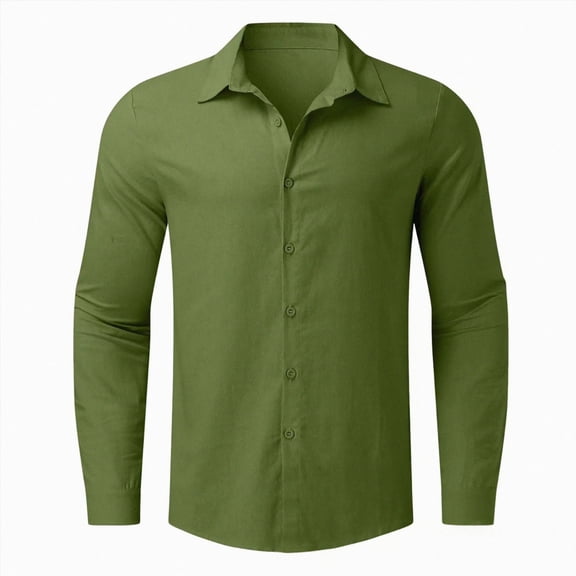 JUMEYU Boys Button Up Shirt Boys' Long Sleeve Button-Down Collared Dress Shirt Size 14-15 (AG,14-15 Years)