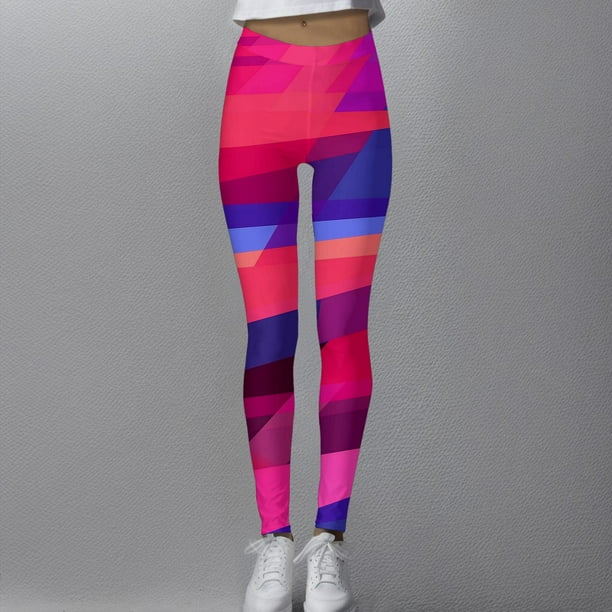 MKLEKYY Leggings deportivos de cintura alta ajustados a la moda para mujer, pantalones de yoga estampados