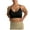 Black, variant on Womens Sports Bras Beautiful Back Running Sports Bra Medium And High Yoga Wear Shockproof Gathered Bra Fitness Sport Bras for Women Brown S