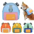 thumbnail image 2 of Dog Backpack Harness Dog Poop Bag Dispenser Pet Self Carrier Adjustable Travel, 2 of 5