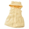 thumbnail image 1 of Chaleco acolchado cálido con capucha para niñas y niños, ropa de abrigo, chaleco aislante suave, 1 of 5