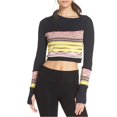 thumbnail image 1 of Free People Mujer Mountain Mama Layering Crop Top Blusa, Multicolor, Small Free People parte superior de la cosecha, 1 of 2