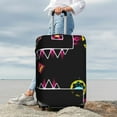 thumbnail image 3 of Lsque Geometry Dash Printed Luggage Cover, Travel Luggage Protector,Scratch and Dirt Resistant, Fits 18-32 Inch Luggage - X-Large, 3 of 9