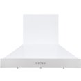 thumbnail image 3 of Ancona Capot de la Gamme 36 in. Produced Wall Mount Pyramid en Acier Inoxydable & Blanc, 3 of 7