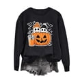 thumbnail image 6 of BVOFAR Womens Halloween Sweatshirts Spooky Ghost Print Pullovers Fall Work Crewneck Long Sleeve Sweater Tops Halloween Costumes M, 6 of 6