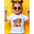 thumbnail image 1 of Halloween T-shirt - Soft Stretchy Cotton Short Sleeve Top, Lightweight Summer Casual Tee with Cute Cartoon Design, Round Neck Comfort Fit for Kids, Playful Kids' Apparel, Easy Care Fabric, 1 of 6