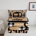 thumbnail image 5 of Catabedysis Plaid Camping Full Size Comforter Sets,Sweet Camper Print Bedding Comforter Set For Boys,Multicolor,Black Reversible,3pcs,1 Comforter and 2 Pillowcases, 5 of 7