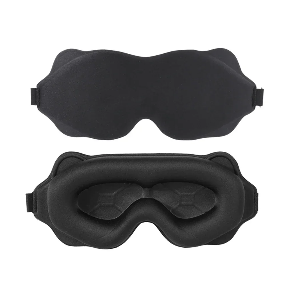 3D Memory Foam Silk Sleep Mask Soft Eye Patches Comfort Three Dimensiona Design Face Sleeping Mask Eyeshade Breathable Women Men