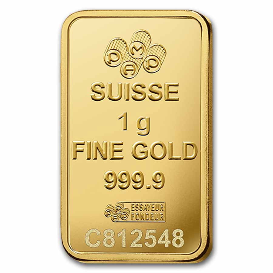 1 gram Gold Bar - Lady Fortuna Veriscan (In Assay)